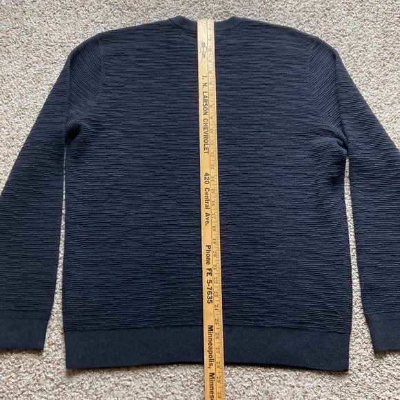 Smartwool Men’s Brookline Crew Black Wool Textured Sweater L - Picture 11 of 11